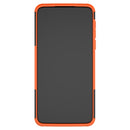 For Motorola G8 Play Tire Texture Shockproof TPU+PC Protective Case with Holder(Orange)