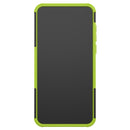 For Motorola E6 Play Tire Texture Shockproof TPU+PC Protective Case with Holder(Green)