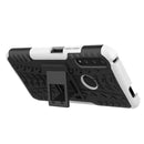 For Huawei Honor 9X Pro Tire Texture Shockproof TPU+PC Protective Case with Holder(White)
