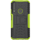 For Huawei Honor 9X Pro Tire Texture Shockproof TPU+PC Protective Case with Holder(Green)
