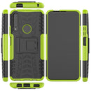 For Huawei Honor 9X Pro Tire Texture Shockproof TPU+PC Protective Case with Holder(Green)