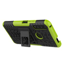 For Huawei Honor 9X Pro Tire Texture Shockproof TPU+PC Protective Case with Holder(Green)