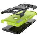 For Huawei Honor 9X Pro Tire Texture Shockproof TPU+PC Protective Case with Holder(Green)