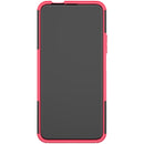 For Huawei Honor 9X Pro Tire Texture Shockproof TPU+PC Protective Case with Holder(Rose Red)
