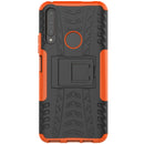 For Huawei Honor 9X Pro Tire Texture Shockproof TPU+PC Protective Case with Holder(Orange)