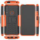 For Huawei Honor 9X Pro Tire Texture Shockproof TPU+PC Protective Case with Holder(Orange)