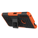 For Huawei Honor 9X Pro Tire Texture Shockproof TPU+PC Protective Case with Holder(Orange)