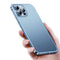 For iPhone 14 Pro Max Frosted Phone Case with Lens Protection (Silver)