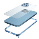 For iPhone 14 Pro Max Frosted Phone Case with Lens Protection (Silver)