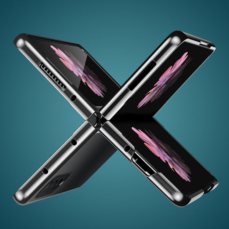 For Samsung Galaxy Z Fold4 5G Electroplating PC Shockproof Phone Case(Purple)