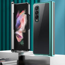 For Samsung Galaxy Z Fold4 5G Electroplating PC Full Coverage Shockproof Phone Case(Silver)