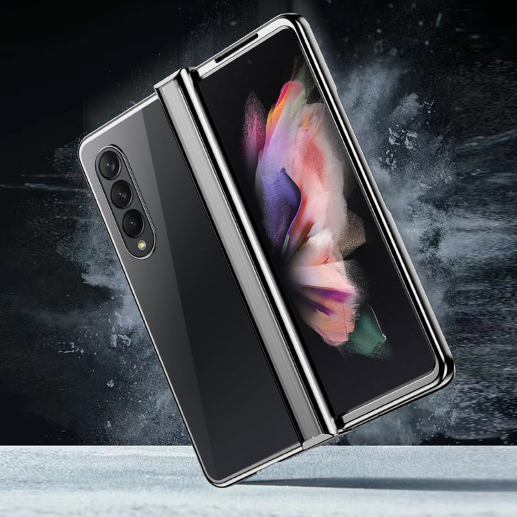 For Samsung Galaxy Z Fold4 5G Electroplating PC Full Coverage Shockproof Phone Case(Silver)