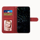 For Tecno Pova 3 Stitching Calf Texture Buckle Leather Phone Case(Red)