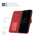 For Tecno Pova 3 Stitching Calf Texture Buckle Leather Phone Case(Red)