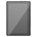 For Lenovo Tab E10 Tire Texture Shockproof TPU+PC Protective Case with Holder(Black)