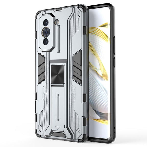 For Huawei Nova 10 4G Supersonic PC + TPU Shock-proof Protective Phone Case with Holder(Grey)