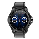 E89 1.32 Inch Screen Leather Strap Smart Health Watch Supports ECG Function, AI Medical Diagnosis, Body Temperature Monitoring(Black)