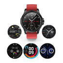 E89 1.32 Inch Screen Leather Strap Smart Health Watch Supports ECG Function, AI Medical Diagnosis, Body Temperature Monitoring(Brown)