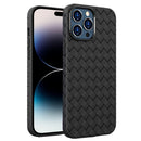 BV Woven All-inclusive Phone Case For iPhone 14 Pro(Black)