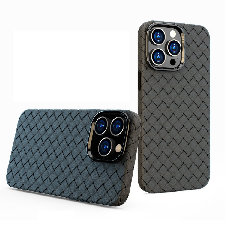 BV Woven All-inclusive Phone Case For iPhone 14 Pro(Black)