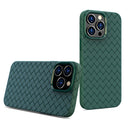 BV Woven All-inclusive Phone Case For iPhone 14(Green)
