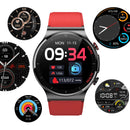 E300 1.32 Inch Screen TPU Watch Strap Smart Health Watch Supports Body Temperature Monitoring, ECG monitoring blood pressure(Red)