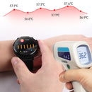 E300 1.32 Inch Screen TPU Watch Strap Smart Health Watch Supports Body Temperature Monitoring, ECG monitoring blood pressure(Black)