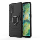 For OPPO FIND X2 Shockproof PC + TPU Protective Case with Magnetic Ring Holder(Black)