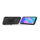For Huawei Y7p / P40 Lite E Shockproof PC + TPU Protective Case with Magnetic Ring Holder(Black)