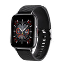 FW02 1.7 Inch Square Screen Silicone Strap Smart Health Watch Supports Heart Rate, Blood Oxygen Monitoring(Black)