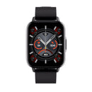 FW02 1.7 Inch Square Screen Silicone Strap Smart Health Watch Supports Heart Rate, Blood Oxygen Monitoring(Black)