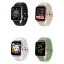 FW02 1.7 Inch Square Screen Silicone Strap Smart Health Watch Supports Heart Rate, Blood Oxygen Monitoring(Black)