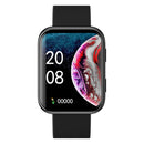 GX08 1.69 Inch Square Screen Smart Watch Supports Heart Rate Detection, Blood Pressure Detection, Blood Oxygen Detection(Black)