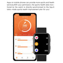 GX08 1.69 Inch Square Screen Smart Watch Supports Heart Rate Detection, Blood Pressure Detection, Blood Oxygen Detection(Black)