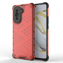 For Huawei nova 10 4G Shockproof Honeycomb PC + TPU Phone Case(Red)