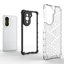 For Huawei nova 10 Pro 4G Shockproof Honeycomb PC + TPU Phone Case(Grey)