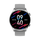 X5 1.32 Inch Round Screen Silicone Strap Smart Health Watch Supports Body Temperature Monitoring, ECG Monitoring, Blood Pressure(Silver)
