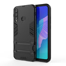 For Huawei Y7p / P40 Lite E Shockproof PC + TPU with Holder(Black)