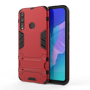 For Huawei Y7p / P40 Lite E Shockproof PC + TPU with Holder(Red)