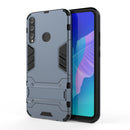 For Huawei Y7p / P40 Lite E Shockproof PC + TPU with Holder(Navy Blue)