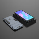 For Huawei Y7p / P40 Lite E Shockproof PC + TPU with Holder(Navy Blue)