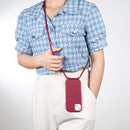 Candy Colors TPU Protective Phone Case with Lanyard For iPhone 14 Pro(Red)