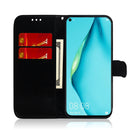 For Huawei P40 lite Imitated Mirror Surface Horizontal Flip Leather Case with Holder & Card Slots & Wallet & Lanyard(Blue)