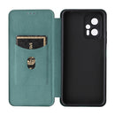 For Redmi Note 11T Pro / Note 11T Pro+ 5G / Poco X4 GT 5G Carbon Fiber Texture Leather Phone Case(Green)