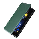 For Redmi Note 11T Pro / Note 11T Pro+ 5G / Poco X4 GT 5G Carbon Fiber Texture Leather Phone Case(Green)