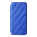 For Motorola Moto G42 Carbon Fiber Texture Leather Phone Case(Blue)
