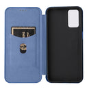 For Motorola Moto G42 Carbon Fiber Texture Leather Phone Case(Blue)