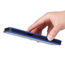 For Motorola Moto G42 Carbon Fiber Texture Leather Phone Case(Blue)