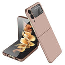 For Samsung Galaxy Z Flip4 Oil-sprayed Ultra-thin Folding Phone Case(Gold)