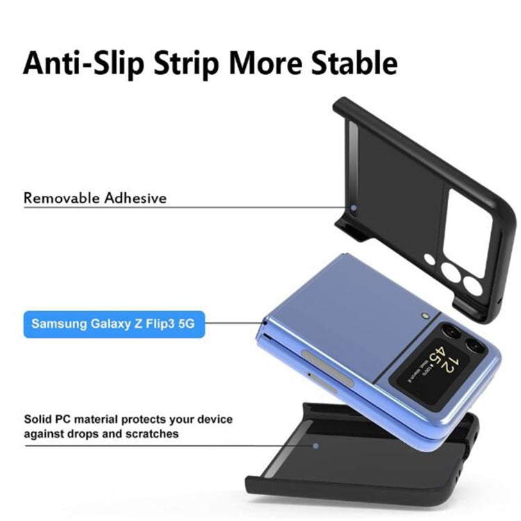 For Samsung Galaxy Z Flip4 Oil-sprayed Ultra-thin Folding Phone Case(Silver)